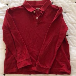 Boys long sleeve uniform polo